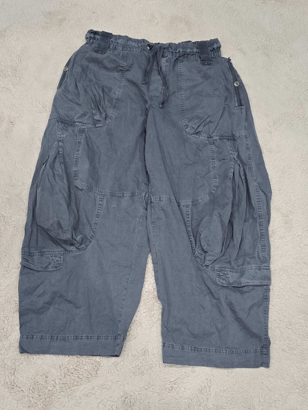 Free People Loose Cargo Joggers in Slate Blue